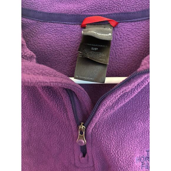The North Face Women’s Fleece Quarter Zip Pullover – Purple, Size Small - Picture 3 of 4